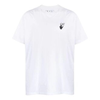 T-shirt blanc ample à manches courtes Off-White pour homme, collection printemps-été 2022, imprimé Arrows