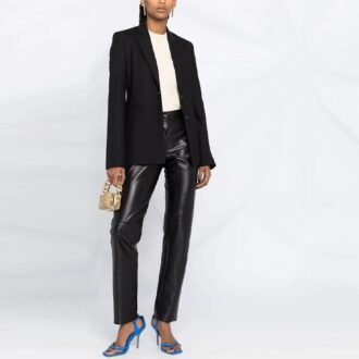 T-shirt blanc à col rond ample et manches courtes, coupe ajustée, Off-White SS21