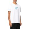 T-shirt blanc à col rond et manches courtes brodé Off-White pour homme, collection SS22