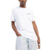 T-shirt blanc à col rond et manches courtes Off-White pour homme FW22, imprimé logo alphabétique unie