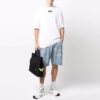 T-shirt blanc à col rond et manches courtes pour homme Off-White FW21, coupe ample, avec logo