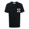 T-shirt blanc à col rond et shorts Off-White pour homme, collection printemps-été 2022, version unie avec logo flèche
