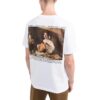 T-shirt blanc à col rond et Shorts Off-White pour homme FW22, version standard, avec imprimé de personnage