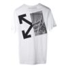 T-shirt blanc à flèches fendues pour homme C/O Virgil Abloh