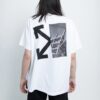 T-shirt blanc à flèches fendues pour homme C/O Virgil Abloh