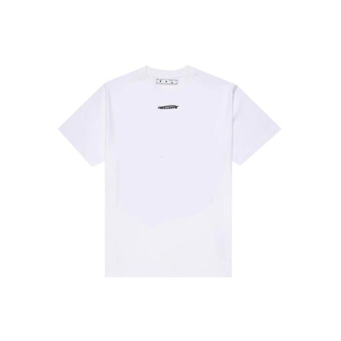 T-shirt blanc à imprimé logo Off-White pour homme