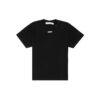 T-shirt blanc à lignes ondulées, imprimé, shorts, coupe ample, noir