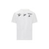 T-shirt blanc à manches courtes en coton imprimé Off-White pour homme