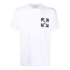 T-shirt blanc à manches courtes en coton à motif Arrows pour homme Off-White