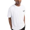 T-shirt blanc à manches courtes et col rond avec poche et rayures sur la poitrine pour homme Off-White