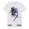 T-shirt blanc à manches courtes et col rond imprimé « Alphabet Waves »