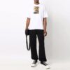 T-shirt blanc à manches courtes et col rond imprimé Off-White pour homme, collection automne-hiver 2021