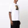 T-shirt blanc à manches courtes et col rond imprimé Off-White pour homme, collection automne-hiver 2021