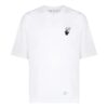 T-shirt blanc à manches courtes et col rond Off-White pour homme, collection printemps-été 2022, imprimé logo et motif flèche Caravaggio