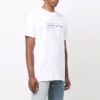 T-shirt blanc à manches courtes et col rond Off-White pour homme, collection SS21, motif peint