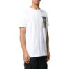 T-shirt blanc à manches courtes et col rond Off-White pour homme FW22 avec imprimé de lettres de l&rsquo;alphabet