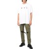 T-shirt blanc à manches courtes et coupe ample avec logo imprimé SS22