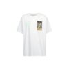T-shirt blanc à manches courtes et coupe ample Off-White pour homme, avec motif squelette peint, C/O VIRGIL ABLOH