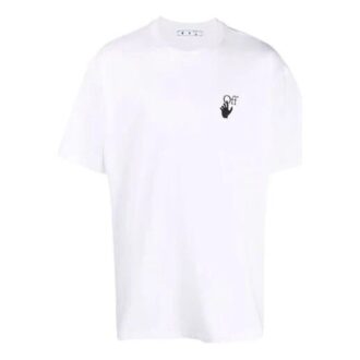 T-shirt blanc à manches courtes et coupe ample Off-White pour homme FW21 White Arrow Shorts
