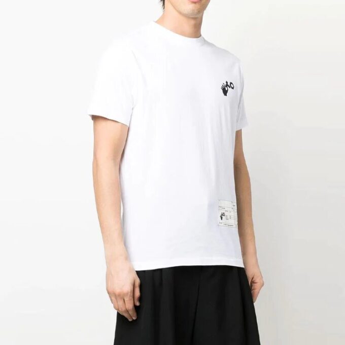 T-shirt blanc à manches courtes Off-White Men&rsquo;s x Teenage Engineering avec logo imprimé