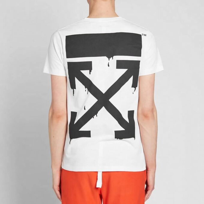 T-shirt blanc à manches courtes Off-White Men&rsquo;s x The Simpsons/ The Simpsons Crossover Printing, version standard