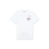 T-shirt blanc à manches courtes Off-White pour homme avec imprimé Golden Ratio en or jaune