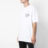 T-shirt blanc à manches courtes Off-White pour homme avec imprimé Golden Ratio en or jaune
