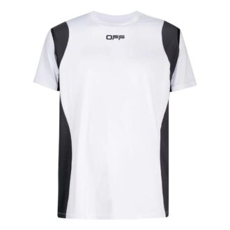 T-shirt blanc à manches courtes Off-White pour homme avec logo imprimé sur les Shorts