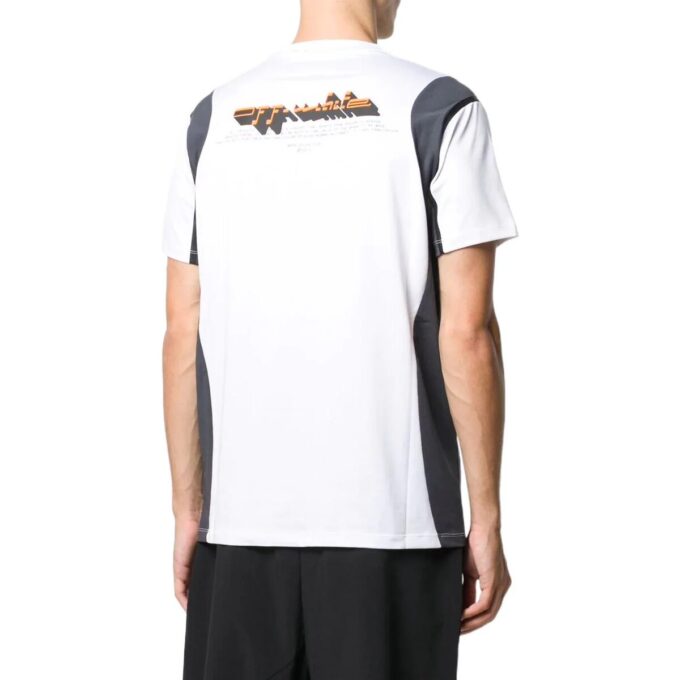T-shirt blanc à manches courtes Off-White pour homme avec logo imprimé sur les Shorts