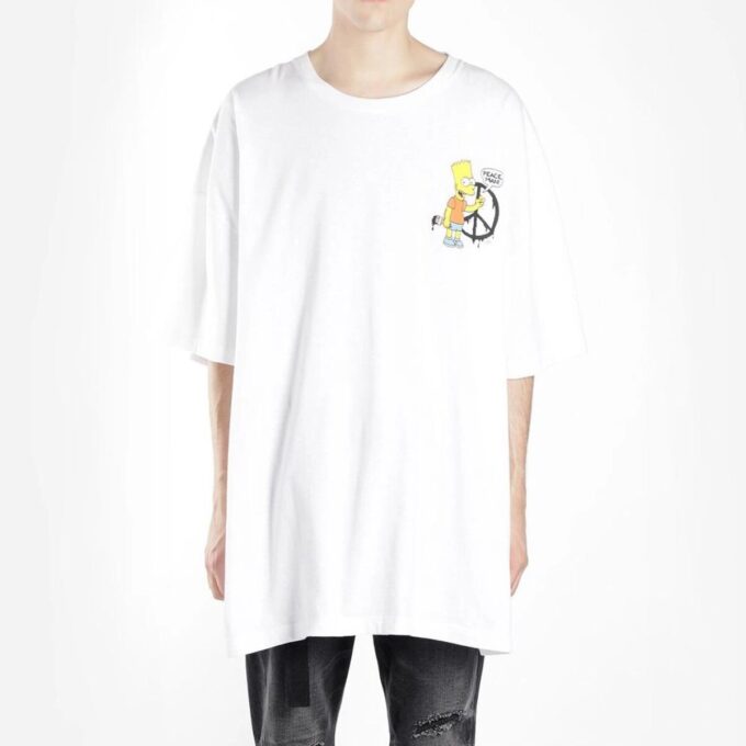 T-shirt blanc à manches courtes Off-White pour homme C/O VIRGILABLOH Simpson Arrow