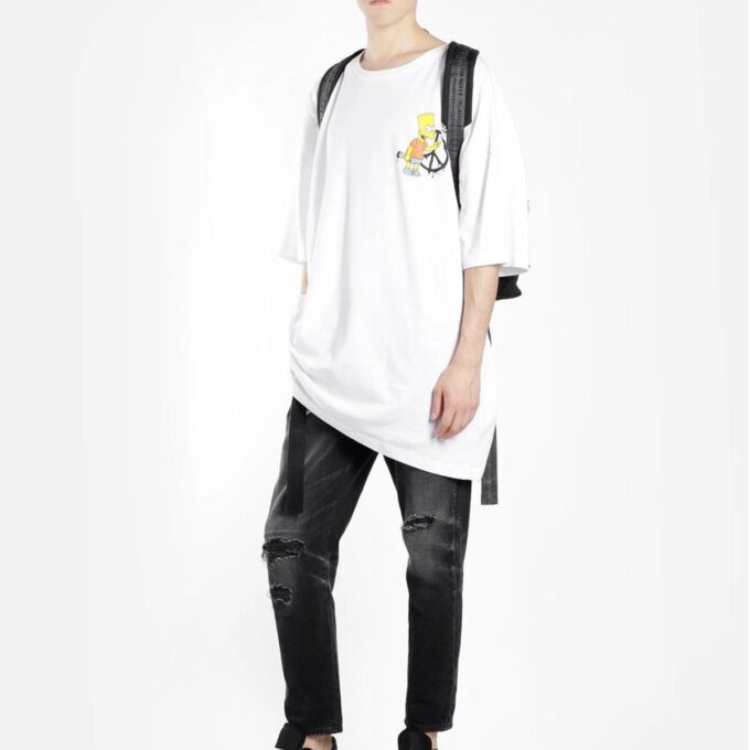 T-shirt blanc à manches courtes Off-White pour homme C/O VIRGILABLOH Simpson Arrow