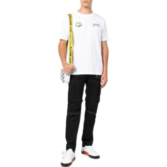 T-shirt blanc à manches courtes Off-White pour homme, collection printemps-été 2022, imprimé logo
