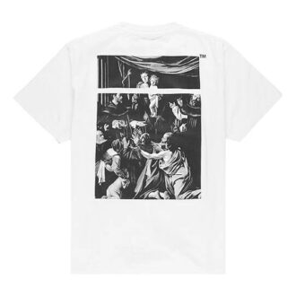 T-shirt Caravaggio Square à manches courtes « Blanc Noir »