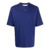 T-shirt bleu oversize à manches courtes et flèche en caoutchouc FW21
