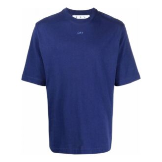 T-shirt bleu oversize à manches courtes et flèche en caoutchouc FW21