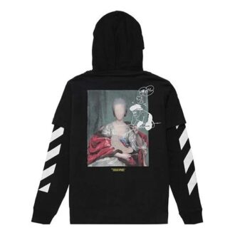 T-shirt à capuche noir Diag Mariana pour homme C/O Virgil Abloh