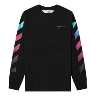T-shirt à col rond avec dégradé en diagonale