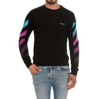 T-shirt à col rond avec dégradé en diagonale