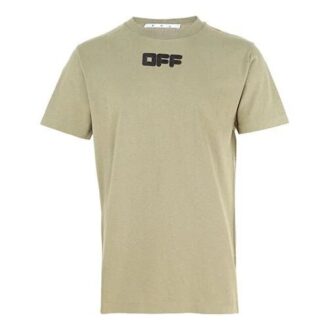 T-shirt à col rond et manches courtes avec logo imprimé, version standard, vert T-shirt à col rond et manches courtes avec logo imprimé, version standard, vert