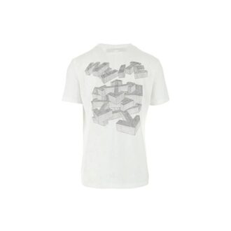 T-shirt à col rond et manches courtes avec logo SS21, version standard, blanc T-shirt à col rond et manches courtes avec logo SS21, version standard, blanc