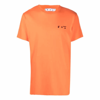 T-shirt à col rond et manches courtes avec logo, version standard, orange T-shirt à col rond et manches courtes avec logo, version standard, orange