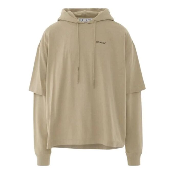 T-shirt à double capuche Caravaggio Arrow « Dark Sand »