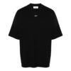 T-shirt en coton avec broderie « Black »