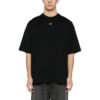 T-shirt en coton avec broderie « Black »