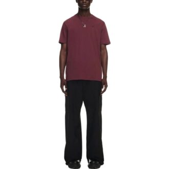 T-shirt en coton avec logo brodé « Burgundy »