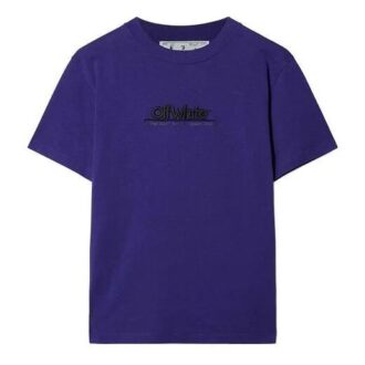 T-shirt en coton avec logo brodé « Dark Purple »
