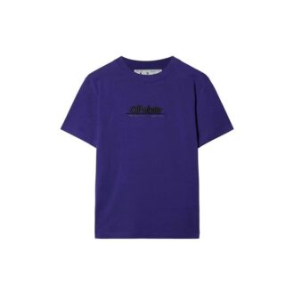 T-shirt en coton avec logo brodé « Dark Purple »
