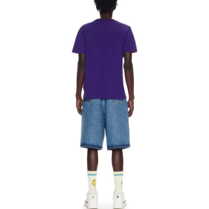 T-shirt en coton avec logo brodé « Dark Purple »