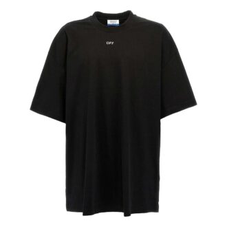 T-shirt en coton avec logo estampé « Noir »
