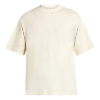 T-shirt en coton brodé de flèches « Angora White »